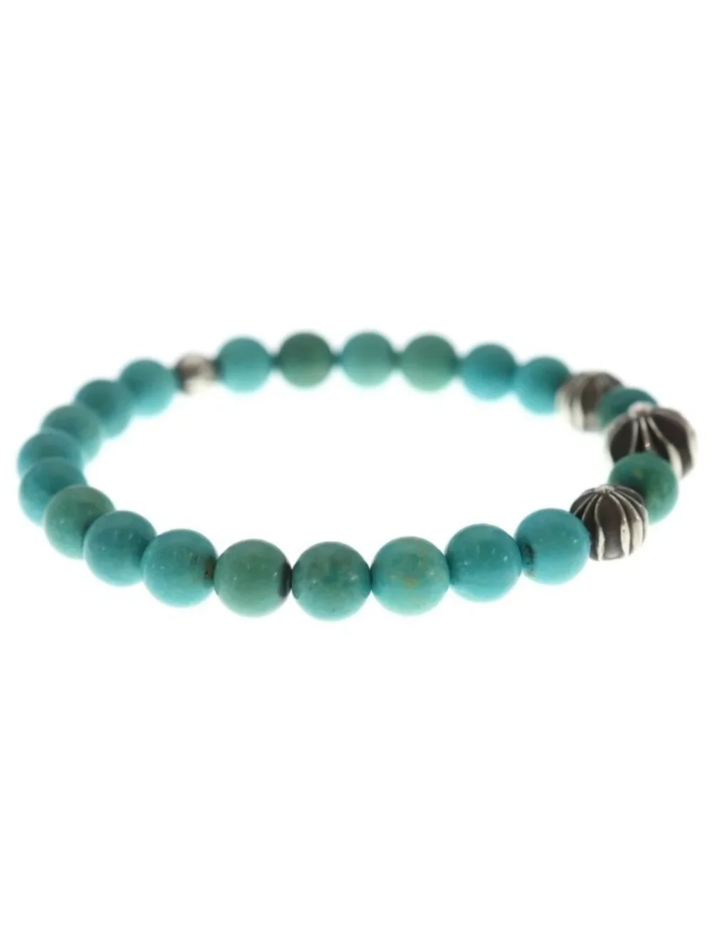 Chrome Hearts 8 Bead Bracelet Ble Turquoise Blue Bracelet